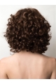 Affordable Medium  Brown Curly Mono Synthetic Women Wigs