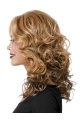 Blonde Medium Curly Capless Synthetic Glamorous Women Wigs