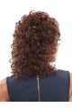 Unique Auburn Curly Shoulder Length lace Front Classic Synthetic Women Wigs