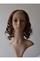 Nice  Curly Shoulder Length Lace Front Human Hair U Part Women Wigs