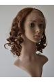 Nice  Curly Shoulder Length Lace Front Human Hair U Part Women Wigs