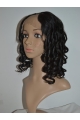 Soft Black Curly Shoulder Length Lace Front U Part Human Hair Women Wigs