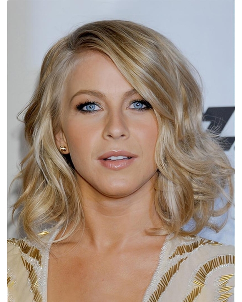  Shoulder Length Curly Synthetic Lace Front Women Julianne Hough Wigs