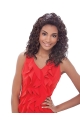 Comfortable Brown Curly Shoulder Length Capless Synthetic African American Women Wigs