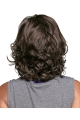 Fashion Brown Curly Capless Synthetic Medium Women Wigs