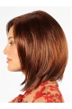 14" Straight Shoulder Length Auburn Bobs Hand Tied Wigs