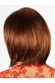 14" Straight Shoulder Length Auburn Bobs Hand Tied Wigs