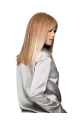 Blonde Suitable Straight Shoulder Length Mono Human Hair Women Bob Wigs