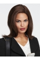 Stylish Brown Straight Shoulder Length Lace Synthetic Women Wigs 