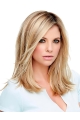 Fabulous Straight Without Bangs Shoulder Length Capless Synthetic Women Wigs