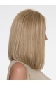 Blonde Straight Shoulder Length Without Bangs  Monofilament Synthetic Women Wig 