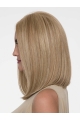 Blonde Straight Shoulder Length Without Bangs  Monofilament Synthetic Women Wig 