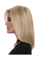 Shoulder Length Monofilament With Bangs Synthetic Wigs For Women