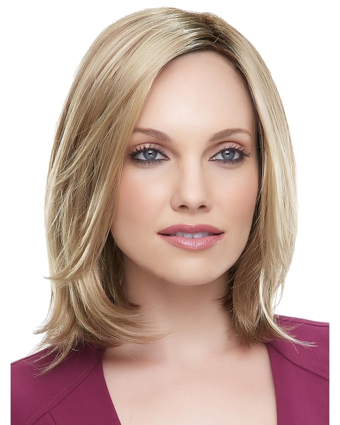 Popular Straight Shoulder Length Without Bangs Lace Front Synthetic Women Bob Wigs