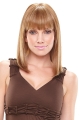 Good Monofilament Straight Shoulder Length Synthetic Women African American Wigs