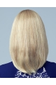 Designed Blonde Straight Shoulder Length Human Hair Celebrity Women Wigs