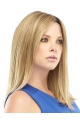 Fabulous Blonde Straight Shoulder Length Lace Front Synthetic Women Celebrity Wigs