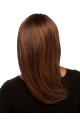 Durable Auburn Straight Shoulder Length Capless Human Hair African American Women Wigs