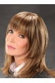  Fairy and Modern Tease Mid-length Layered Straight Lace Front Human Hair Jacklyn Smith Wig