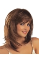 Modern Straight Medium Lace Front Synthetic Women Wigs For Cancer