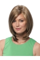 New Design Blonde Straight Medium Lace Front Bobs Synthetic Women Wigs