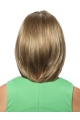 New Design Blonde Straight Medium Lace Front Bobs Synthetic Women Wigs