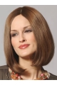 Refined Straight Shoulder Length Lace Front  Human Hair Bobs Women Wigs