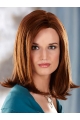 Fabulous Auburn Straight Shoulder Length Capless Synthetic Women Wigs