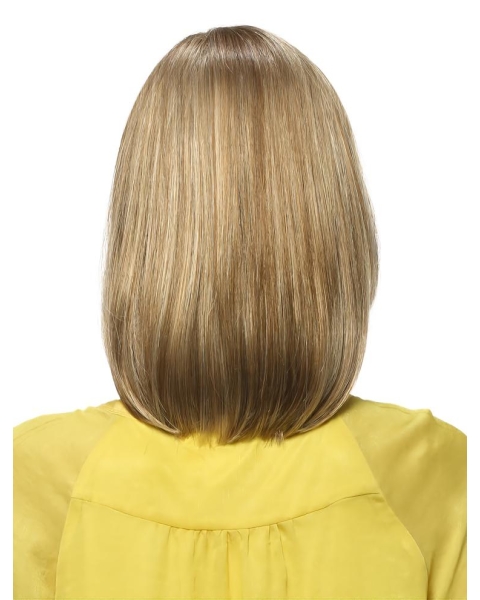 Fantastic Blonde Straight  Without Bangs Lace Front Hot Synthetic Women Wigs