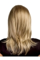 Wholesome Blonde Monofilament Straight Shoulder Length Lace Synthetic Women Wigs