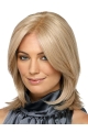 Braw Blonde Straight Shoulder Length Capless Synthetic Women Wigs