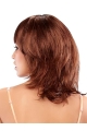 Stylish Auburn Straight Shoulder Length Capless Synthetic Women Wigs