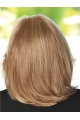 Fantastic Blonde Shoulder Length Straight Lace Front Synthetic Bobs Women Wigs