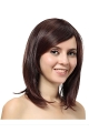 Nice Auburn Straight Shoulder Length Capless Synthetic Women Wigs