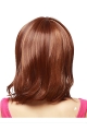 No-fuss Auburn Straight Shoulder Length Capless Synthetic Women Wigs