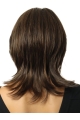 Tempting Straight With Bangs Shoulder Length Lace Front Synthetic Women Wigs For Cancer