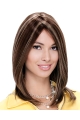 Comfortable Straight Shoulder Length Lace Front Human Hair Women Wigs