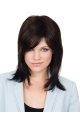 Brown Popular Straight Medium Length Capless Synthetic Women Wigs