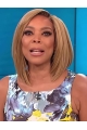 Blonde Straight Without Bangs Medium Length Capless Synthetic Wendy Williams Hair