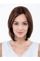 Straight Red Shoulder Length Capless Synthetic Women Bobs Wig 