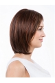 Straight Red Shoulder Length Capless Synthetic Women Bobs Wig 