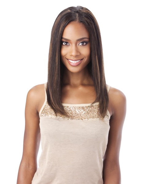 Cool Auburn Straight Shoulder Length Lace Front Human Hiar Wigs