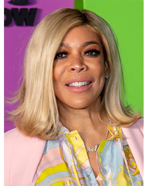  Straight Without Bangs Shoulder Length Lace Front Synthetic Wendy Williams Wigs