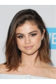 Straight Shoulder Length Ombre/2 Tone Synthetic Selena Gomez Wigs