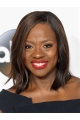  Straight Shoulder Length Lace Front  Synthetic Viola Davis Wigs