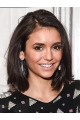 Brown Straight Shoulder Length Lace Front Synthetic Women Bobs Nina Dobrev Wigs