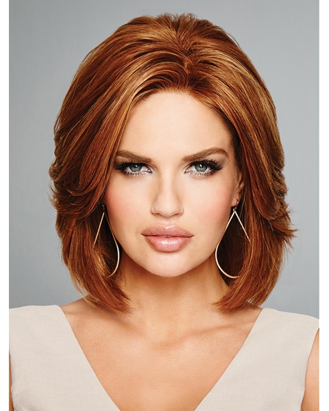 Auburn 100% Hand-tied Remy Human Hair Bob Style Wigs