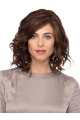 Brown Wavy Mono Quality Synthetic Women Wigs