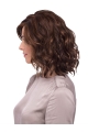 Brown Wavy Mono Quality Synthetic Women Wigs