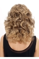 Ideal Blonde Wavy Shoulder Length Mono Classic Synthetic Women Wigs